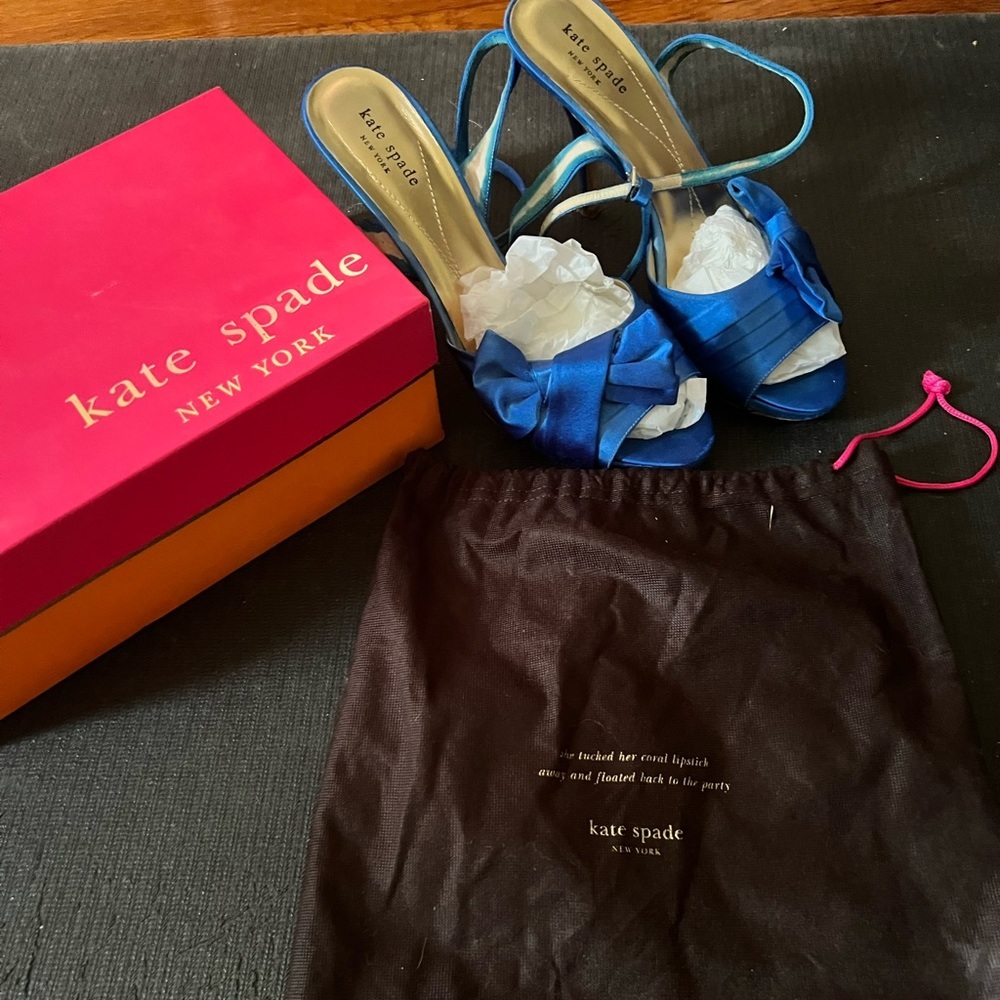 Kate spade custom dyed blue shoes